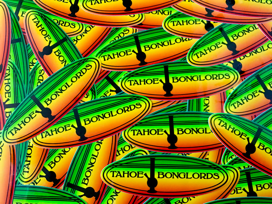 Tahoe Bonglords sticker - Rasta 5.5 inch